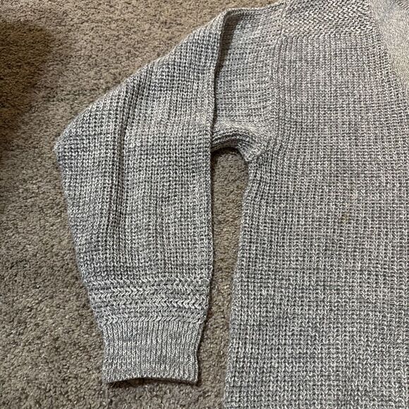 Club Room Luxury 1/4 Button Pullover Mens Fisherman M Chunky Knit Cotton Sweater - Picture 3 of 9